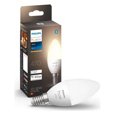 Philips Hue Bluetooth White LED E14 Kerze - B39 5,5W 470lm Einerpack