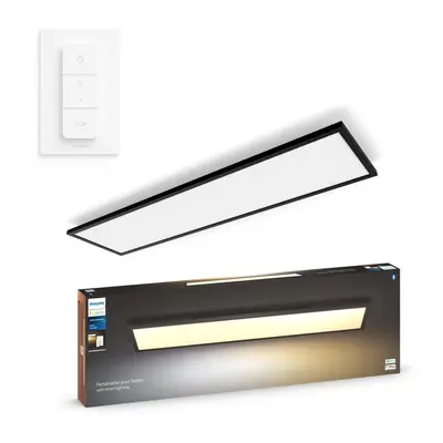 Philips Hue Bluetooth White Ambiance Panel Aurelle in Schwarz 39W 3550lm 1200mm