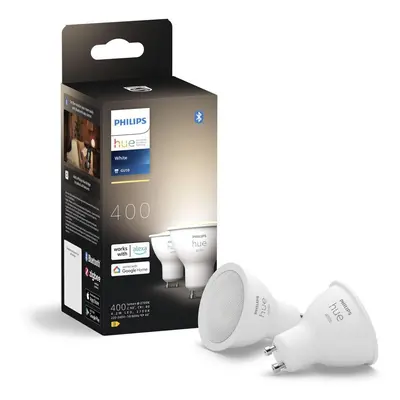 Philips Hue Bluetooth White Lampe GU10 in Weiß 4,2W 400lm 2er Set