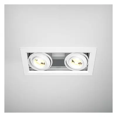 LED Einbaustrahler Metal Modern in Weiß 2x 10W 1450lm