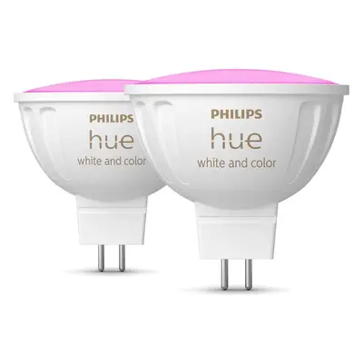 Philips Hue White & Color Ambiance LED Lampe GU5,3 Reflektor - MR16 6,3W 400lm Doppelpack