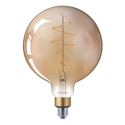 Philips Vintage LED Filament Lampe ersetzt 40W E27 Globe - G200 6,5W 470lm 1800K dimmbar Einerpa