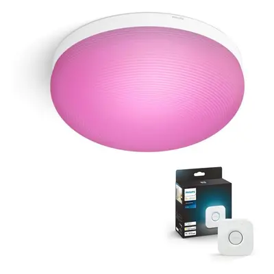 Philips Hue Bluetooth White & Color Ambiance Deckenleuchte Flourish in Weiß 32,5W 2250lm inkl. B