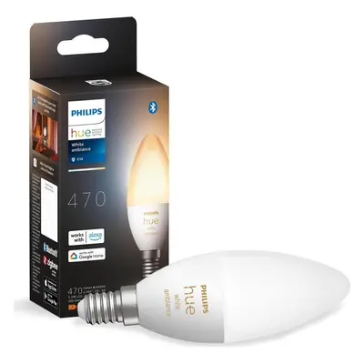 Philips Hue Bluetooth White Ambiance LED E14 5,2W 470lm Einerpack