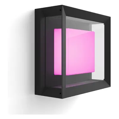 Philips Hue White & Color Ambiance Econic - Wandleuchte, schwarz - quadratisch