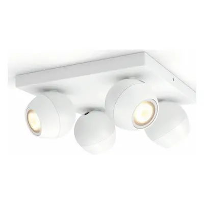 Philips Hue Bluetooth White Ambiance LED Deckenspot Buckram in Weiß 4x 5W 1400lm GU10 4-flammig