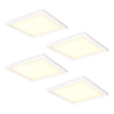 LED Philips Hue Panel White Ambiance Aurelle in Weiß 39W 3750lm 600x600 Viererpack