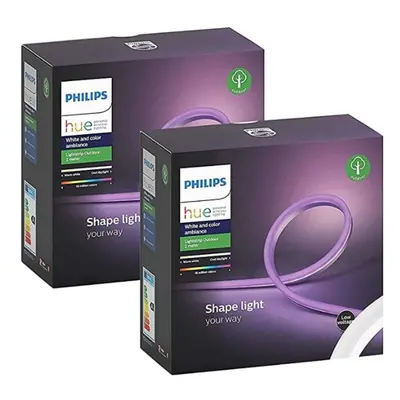 Philips Hue Bluetooth White & Color Ambiance Outdoor Lightstrip 2m 2er Pack