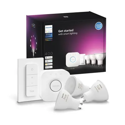 Philips Hue Bluetooth White & Color Ambiance Lampe GU10 - Reflektor Par16 4,2W 400lm 3er Set ink