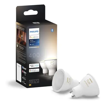 Philips Hue Bluetooth White Ambiance Lampe GU10 - Reflektor Par16 4,2W 400lm 2er Set