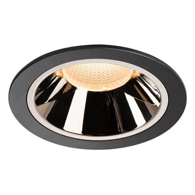 LED Einbaustrahler Numinos in Schwarz und Chrom 37,4W 3400lm 2700K 40°