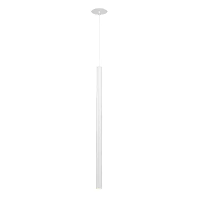 LED Pendelleuchte Helia, rund, flache Rosette, 3000 K, weiß, 600 mm