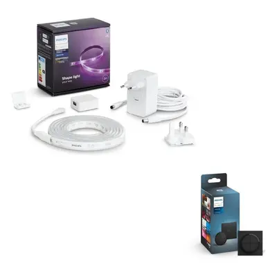 Philips Hue Bluetooth Lightstrip Plus 2m Basis White & Color Ambiance inkl. Tap Dial Schalter in