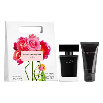 Narciso Rodriguez For Her Shopping Bag Set = EdT Nat. Spray 30 ml + Body Lotion 50 ml