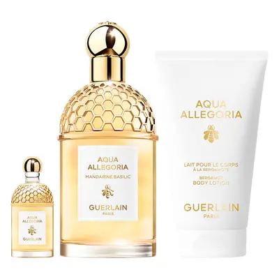 Guerlain Aqua Allegoria Mandarine Basilic Set = EdT Nat Spray 125 ml + Body Lotion + Miniatur