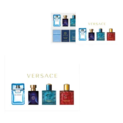 Versace Men Miniature Set = 4x5ml Eau Fraiche + Dylan Blue + Eros EdT + Eros Flame