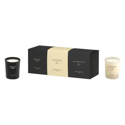 Cereria Molla Kerzen-Set = Bulgarian Rose & Oud 70 g + Black Orchid & Lily 70 g + Moroccan Cedar