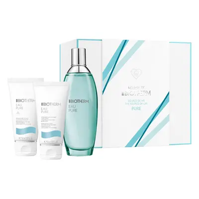 Biotherm Eau Pure Geschenkset = Eau Pure Spray 100 ml + Eau Pure Douche 50 ml + Eau Pure Body Mi