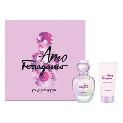 Salvatore Ferragamo Amo Flowerfull Set = EdP Nat. Spray 30 ml + Body Lotion 30 ml