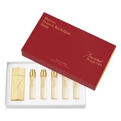 Maison Francis Kurkdjian Baccarat Rouge 540 Travel Set = Globe Trotter Travel Spray Case Golden 