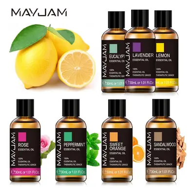 MAYJAM 30 ml ätherisches Lavendel-Teebaum-Eukalyptus-Pflanzenöl zur Reinigung der Luft, bakteriz