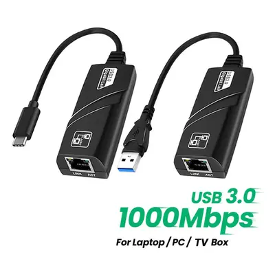 USB 3.0 Kabelgebundene Netzwerkkarte USB Typ C auf RJ45 LAN Ethernet Adapter für PC Laptop