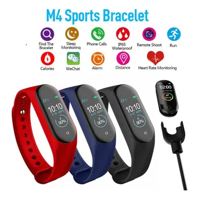 Wasserdichte M4 Smart Uhr Armband Blutdruck Herz Rate Monitor Smart Band Fitness Tracker Armband