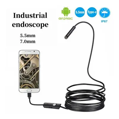 1 Pc Endoskop 5,5mm USB Android Endoskop Kamera Mini Objektiv 3in1 TYPE-C OTG Micro USB Wasserdi