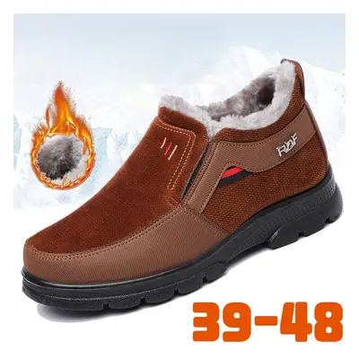 Winterschuhe Herren Casual Plus Size Baumwollstiefel Gepolsterte Herrenschuhe Große Größe 39-48 