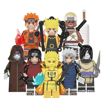 Cartoon Ninja Serie Minifiguren Naruto Uzumaki Kinder Montiert Baustein Puppe Spielzeug Für Kind