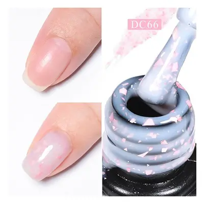 1 Flasche Mtssii 7 ml milchiges Gelee weiß rosa Gel-Nagellack Soak Off UV-LED-selbstnivellierend