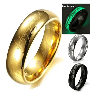 Der 18K vergoldete Ring mit Perlenkette aus 316L Edelstahl für Herren und Damen 6 gold