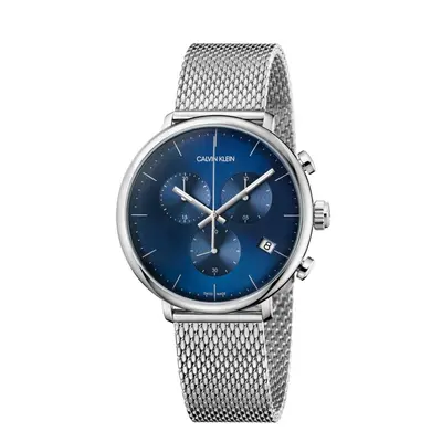 Calvin Klein K8M2712N High Noon Chronograph Quarz Herren Uhr mit blauem Zifferblatt