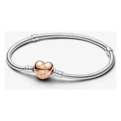 Pandora 580719-20 Moments Herz- und Schlangenkette Armband 20 cm