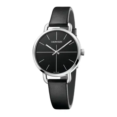 Calvin Klein K7B231CZ Even Quarz Damen Uhr mit schwarzem Zifferblatt