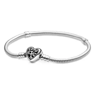 Pandora Moments Familienbaum-Herzverschluss Schlangenkette Armband 20 cm