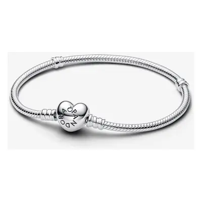 Pandora 590719 Sterling Silber Armband mit Herzverschluss 20 cm