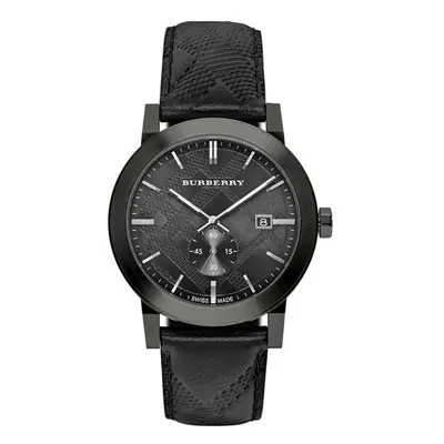 Burberry BU9906 City Schwarzes Leder Armband Herren Uhr