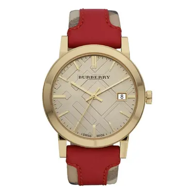 Burberry BU9017 Haymarket Gold Tone Women's Watch