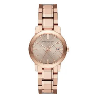 Burberry BU9135 Braun Roségold Analog Quarz Damen Uhr