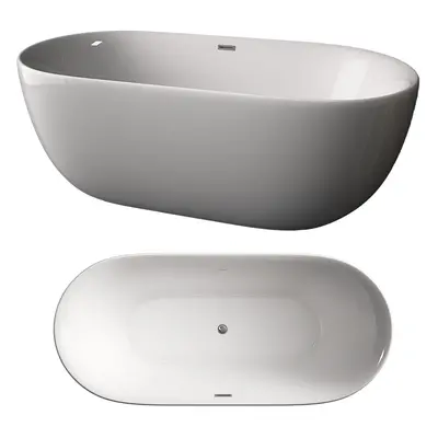 TroniTechnik Freistehende Badewanne Acrylwanne SIFNOS