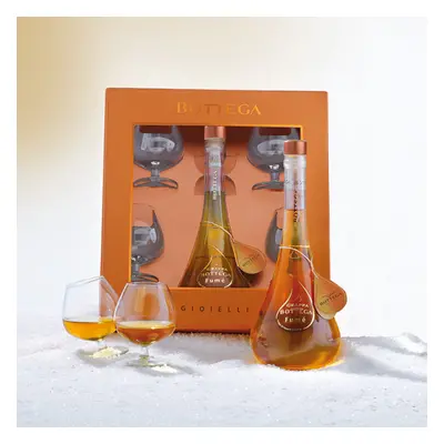 Bottega Grappa Geschenkset mit Gläsern