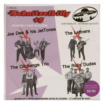 Various - Schnitzelbilly No.5 - Rockabilly Made In Austria (7inch, EP, 33rpm, PS, SC, Purple Vin