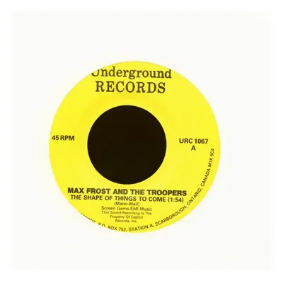 Max Frost & The Troopers / Bobby Vee - The Shape Of Things To Come - Suzie Baby (7inch, 45rpm)