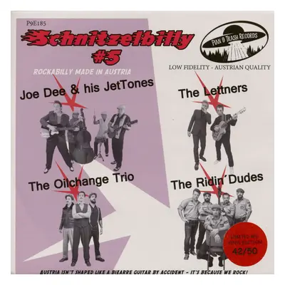 Various - Schnitzelbilly No.5 - Rockabilly Made In Austria (7inch, EP, 33rpm, PS, SC, Red Vinyl)