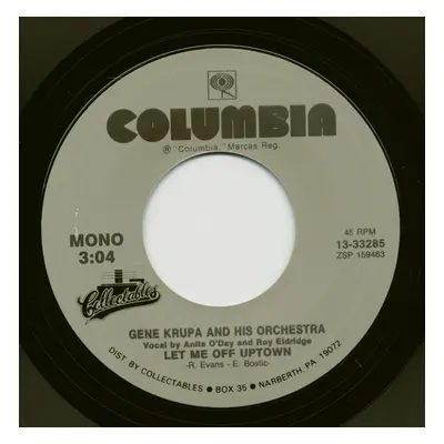 Gene Krupa And His Orchestra - Let Me Off Uptown - Drumboogie (7inch, 45rpm)