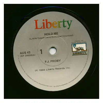 P.J. Proby & Bobby Vee - Hold Me - Run To Him (7inch, 45rpm, SC)