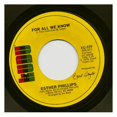 Esther Phillips - For All We Know - Fever (7inch, 45rpm)