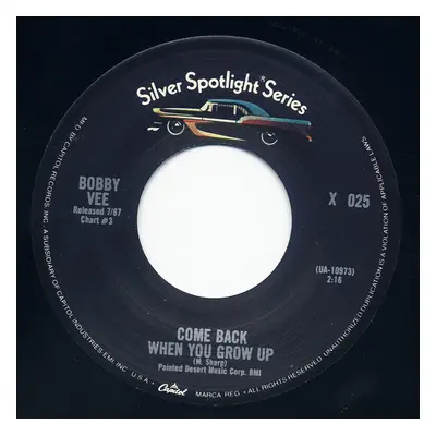 Bobby Vee - Come Back When You... - Beautiful People 7inch, 45rpm