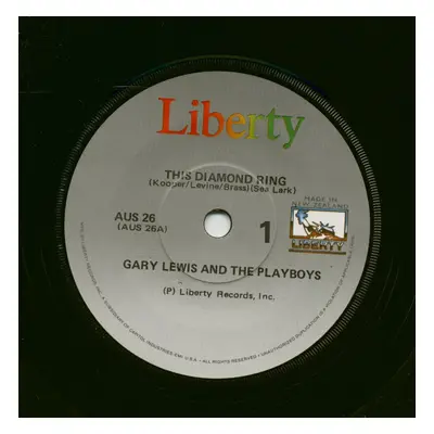 Gary Lewis & The Playboys - This Diamond Ring - I Saw Elvis Presley Last Night (7inch, 45rpm, SC